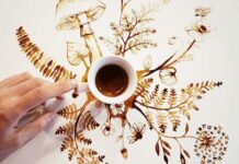 Arte com café